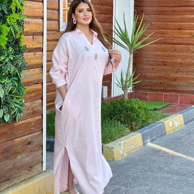 Robe Tunisienne en lin Qualité Premium Taille Standard